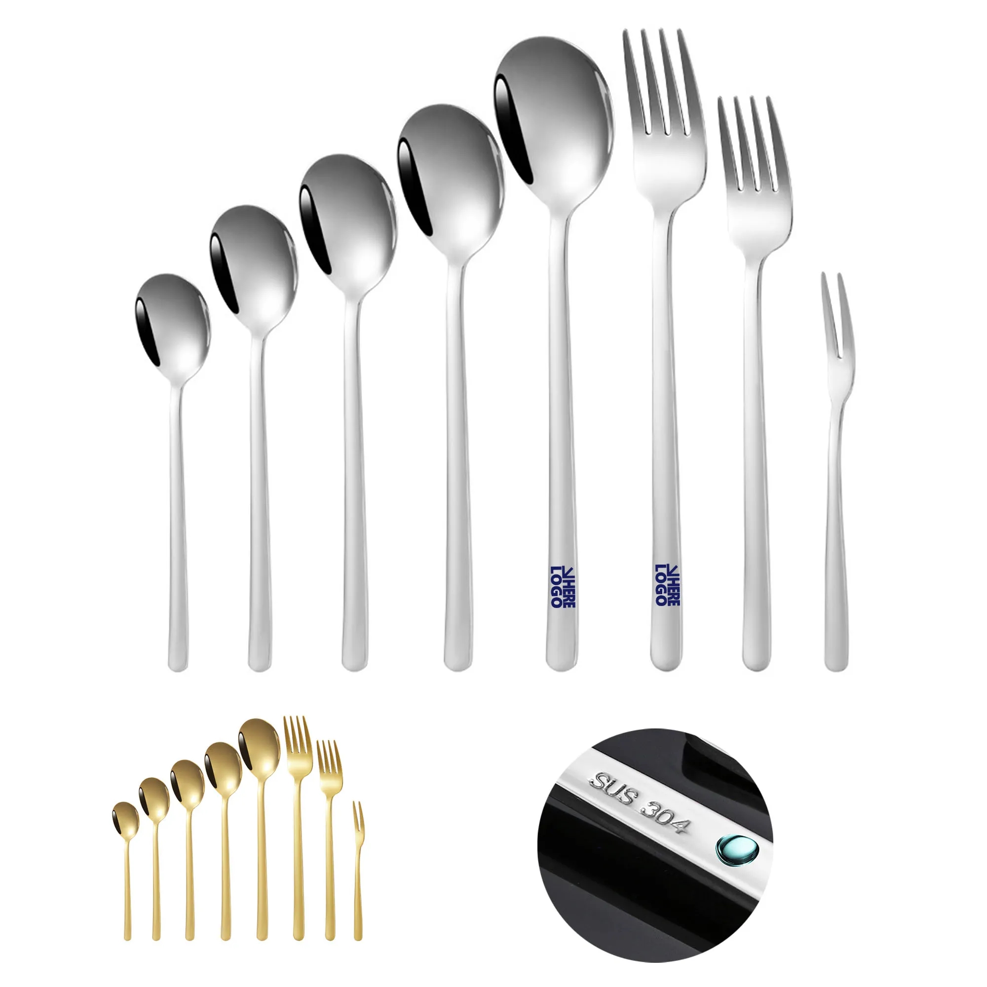 2 Pieces 7.3" Cutlery Utensil Kit 2