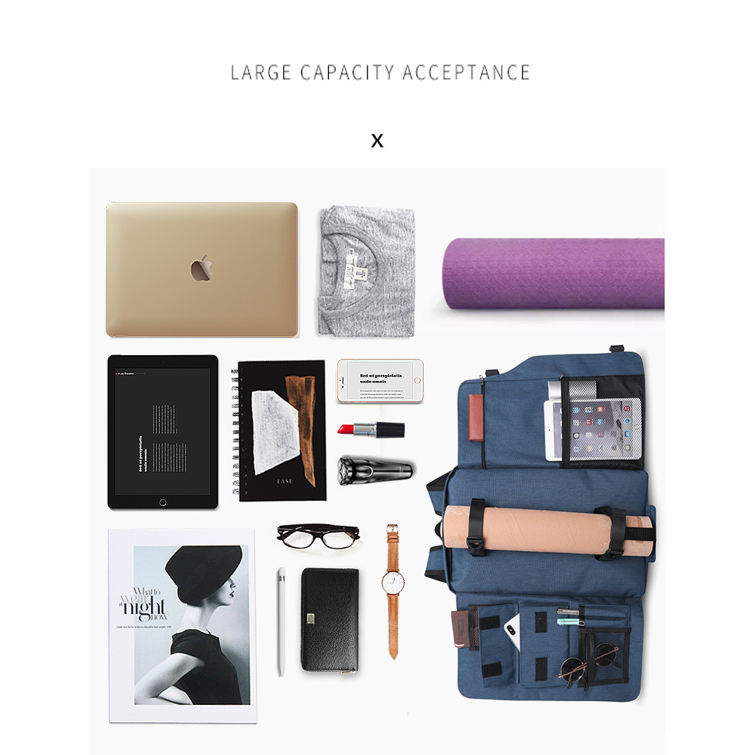 Waterproof Large Capacity Fitness Yoga Backpack 6