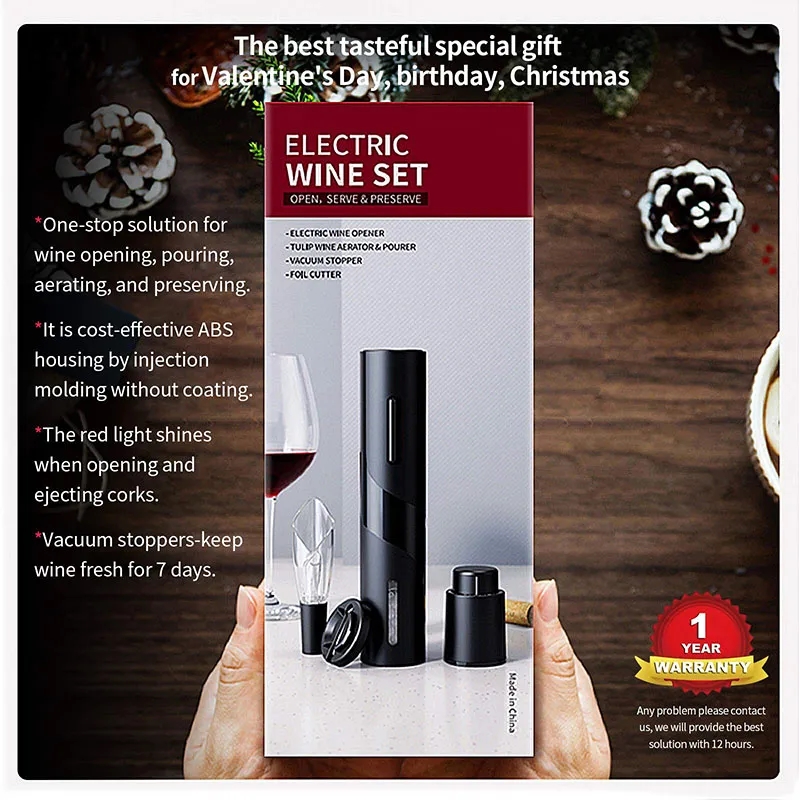 Electric Wine Bottle Opener Set 12
