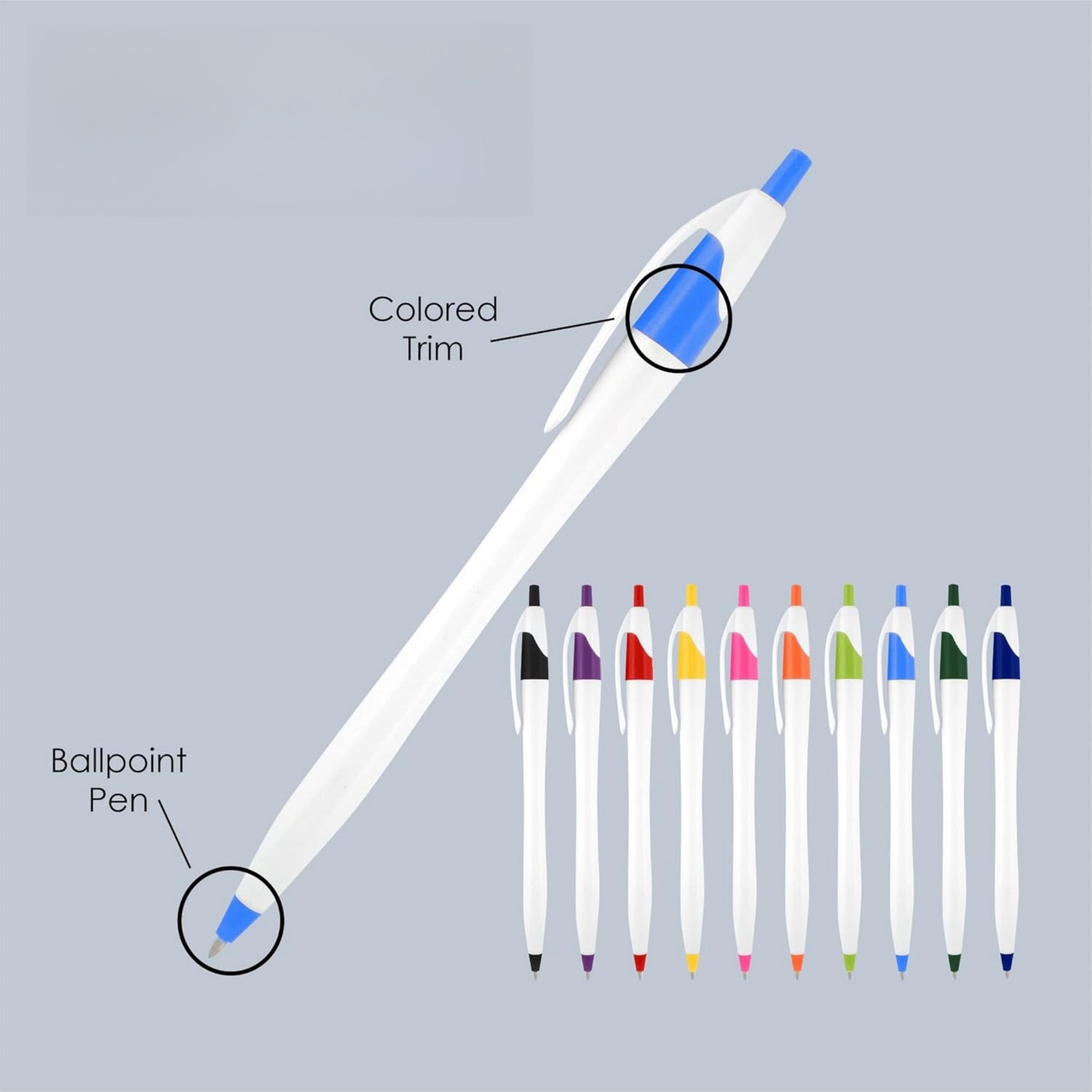 Ballpoint Pen With Pen Clip 3