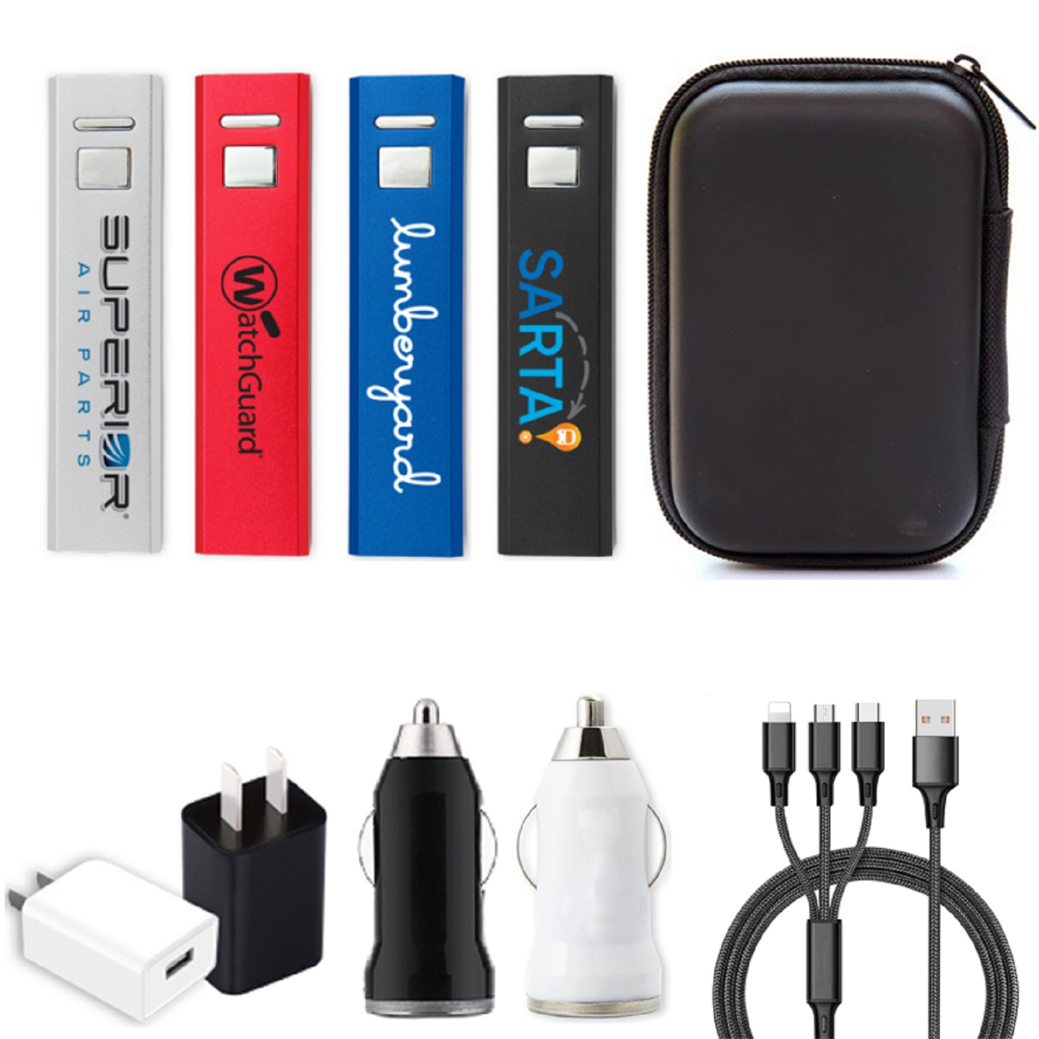 4-in-1 Power Bank Travel Charging Kit 2