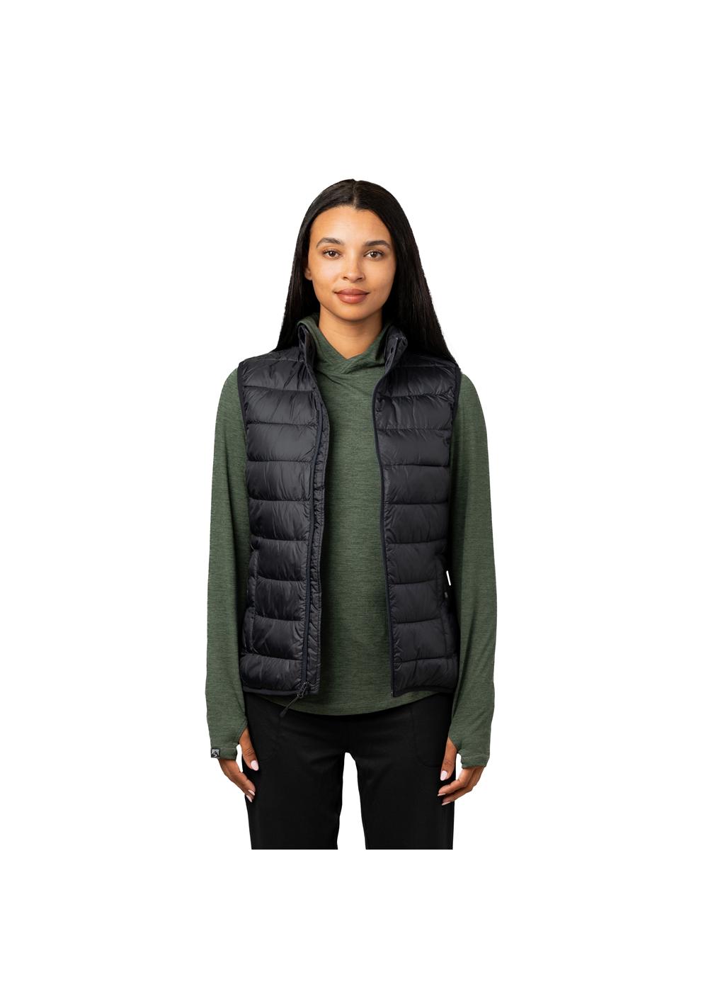 Storm Creek Women's Pacific Puffer 100 GSM Insulated Faux Down Packable Quilted Vest