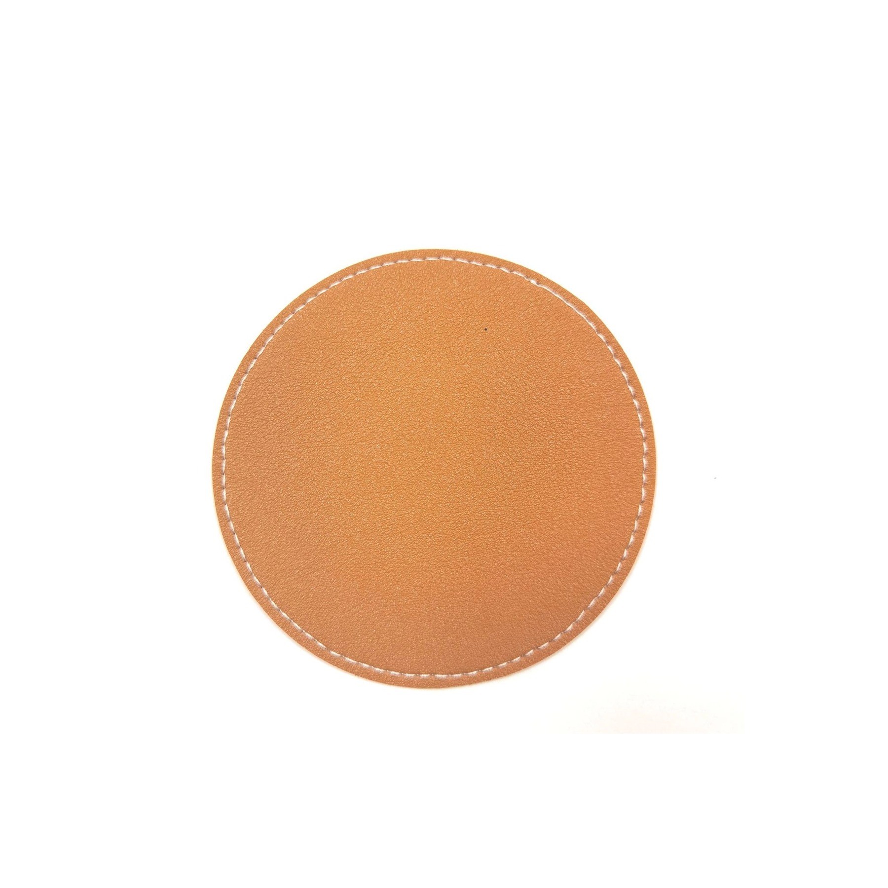 Round Waterproof Pu Leather Coaster 7