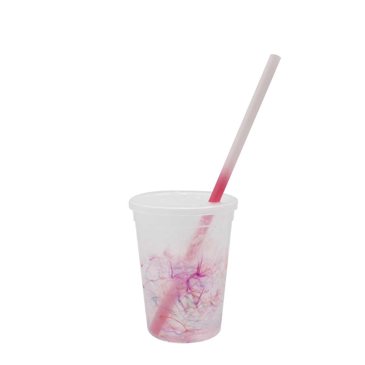 Mood 12 oz. Rainbow Confetti Cup/Straw/Lid Set 3