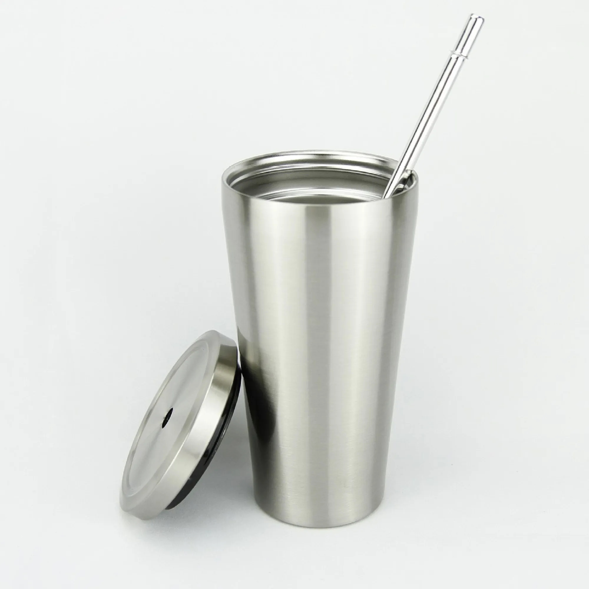 16oz Metal Cup W/ Straw 5