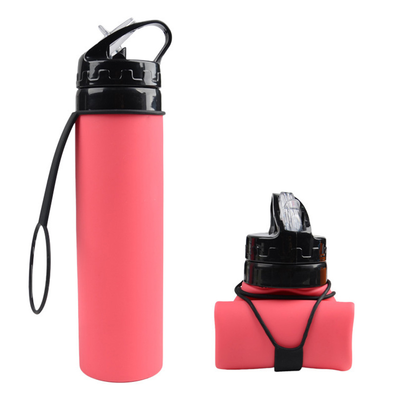 20 Oz. Foldable Silicone Water Bottle, 6