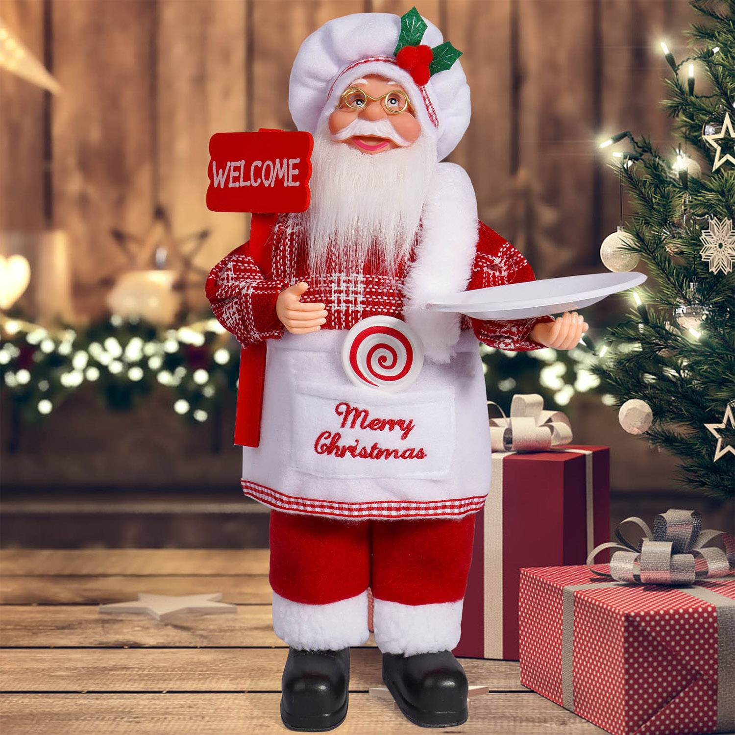12" Santa Claus Christmas Decorations Toys 5