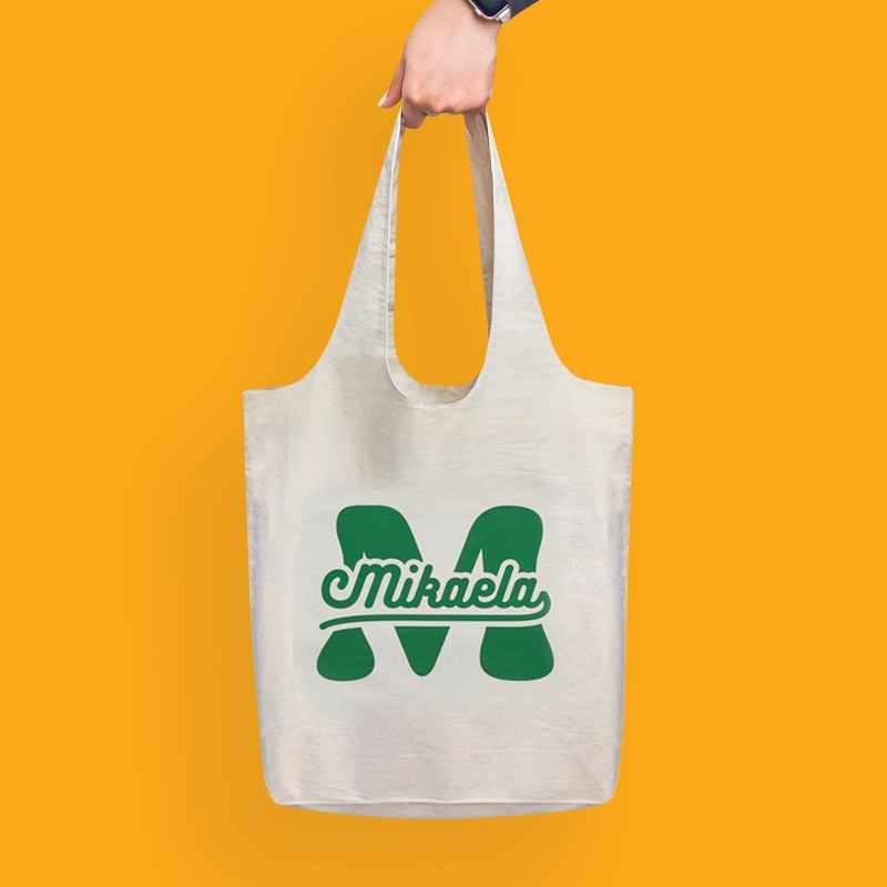 Custom Large Stow N Go Cotton Tote Bags, custom tote bag with logo imprint 8