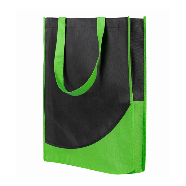 Non-Woven Tote With Accented Trim -12x15x3 2