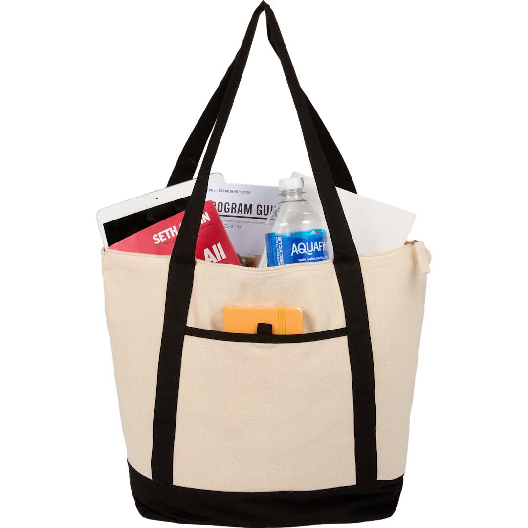 Isle 8oz Organic Cotton Zippered Tote 57