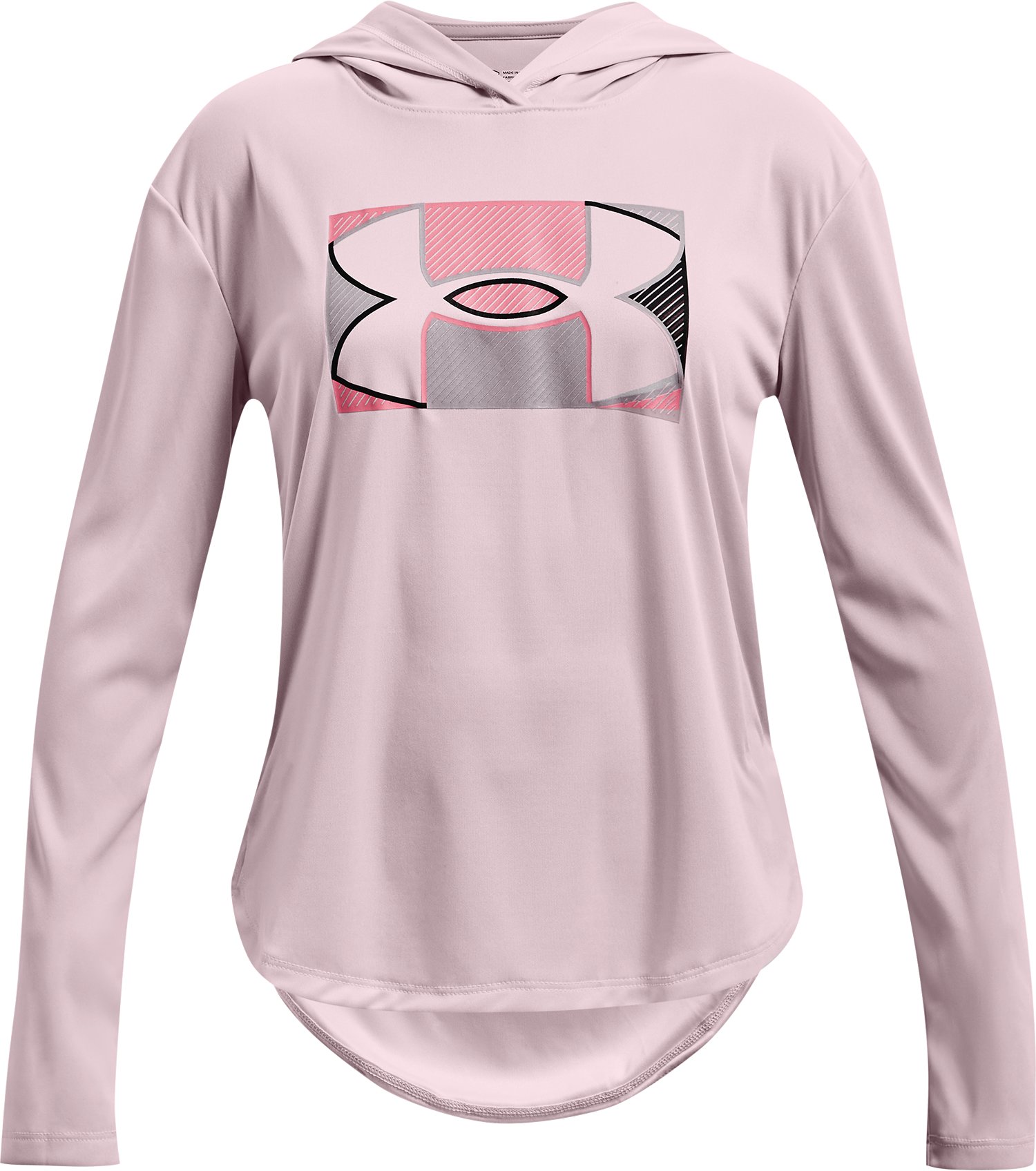 Girls' UA Tech Graphic Hoodie, custom hoodie or sweatshirt with logo imprint 3