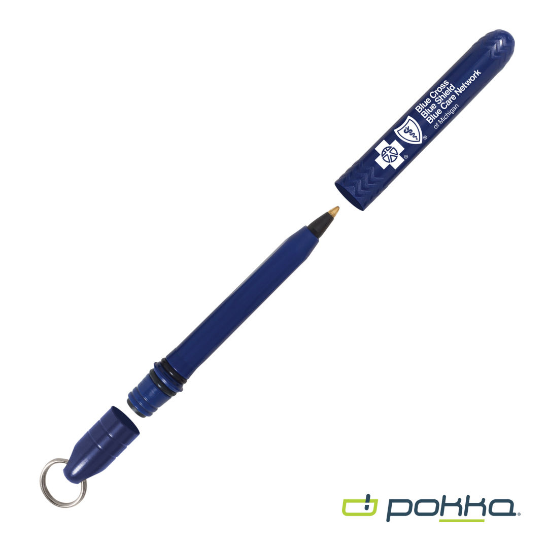 Pokka® Pocket Pen w/Dock & Gold Keyring 54