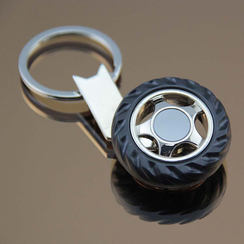 Wheel Shape Metal Key Chain 1