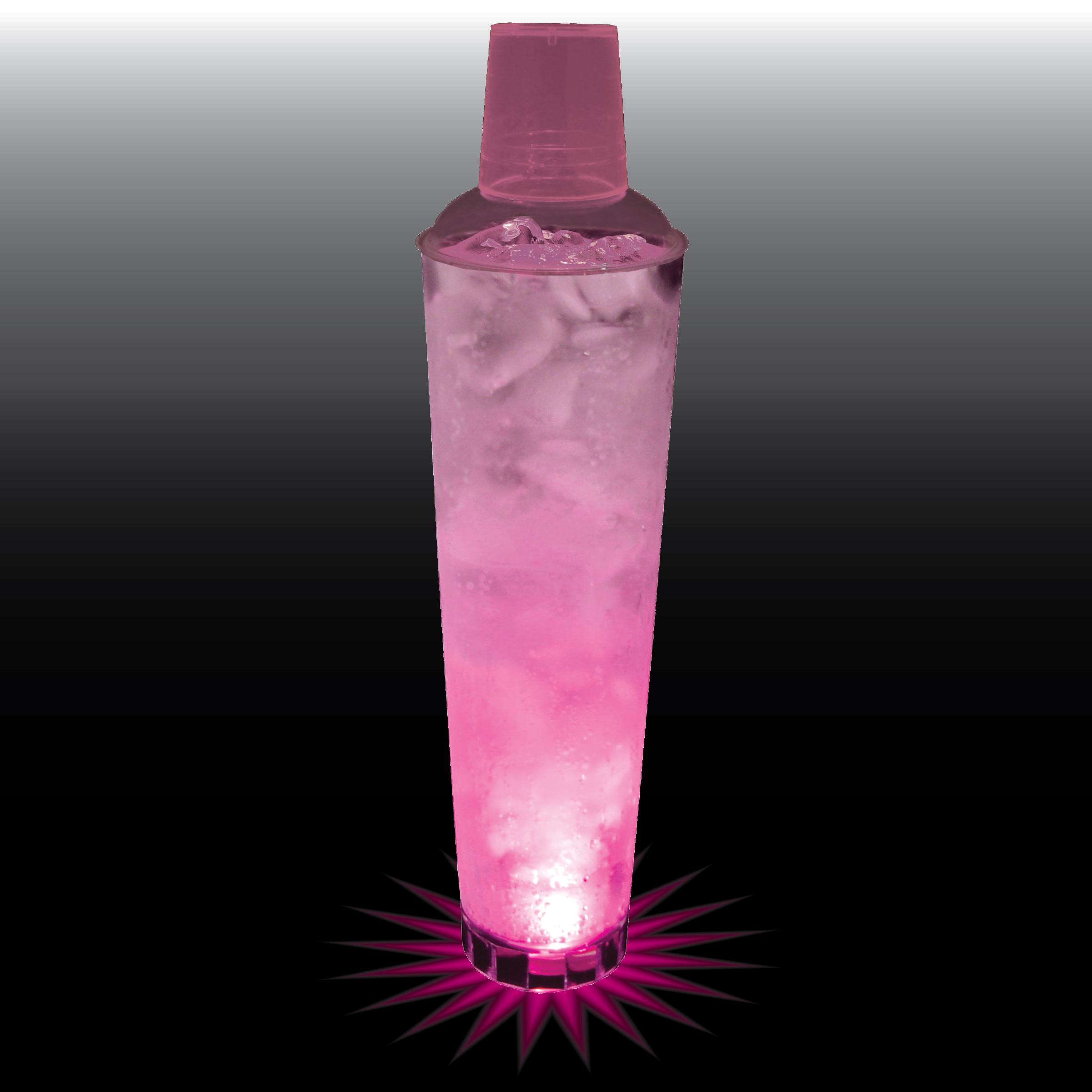 32oz Single Light 3 Piece Large Volume Plastic Cocktail Shaker 13