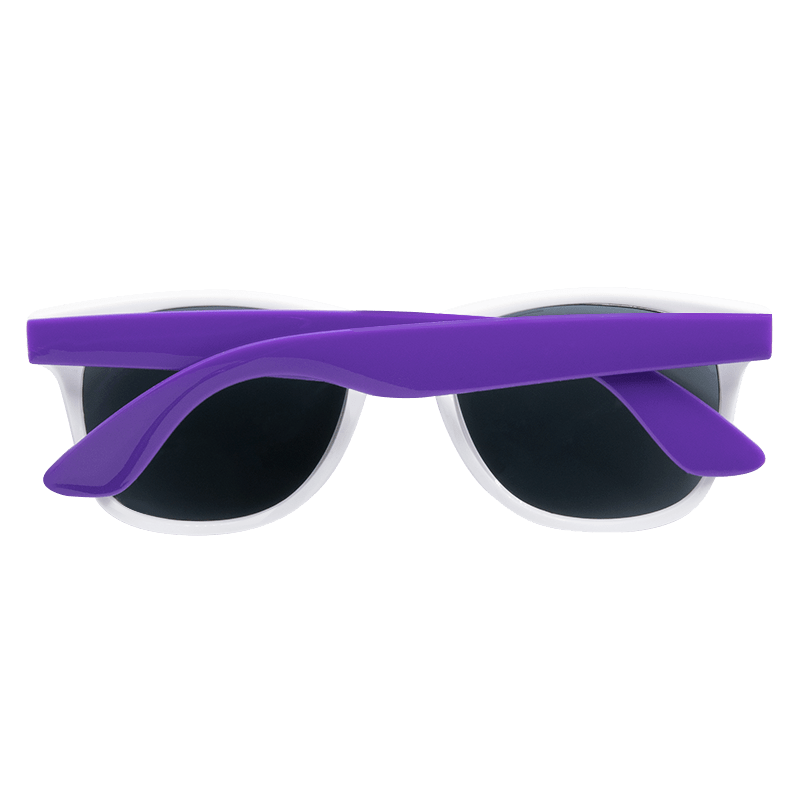 Custom White Frame Plastic Sunglasses 5