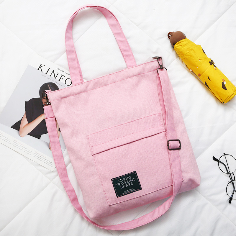 12OZ Polyester Cotton Canvas Sling Tote Bag 3