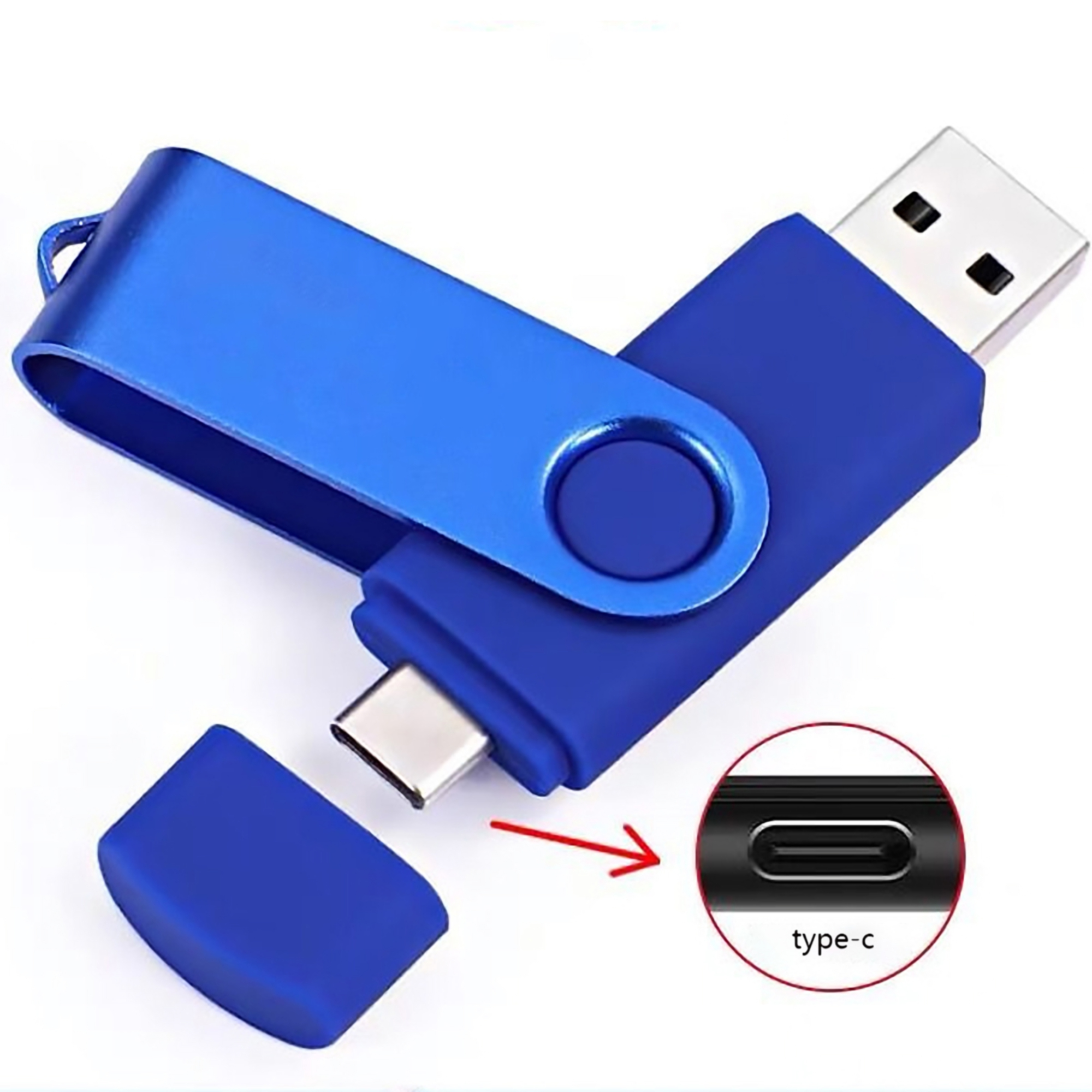 8 GB Metal Swivel USB Thumb Drive 1
