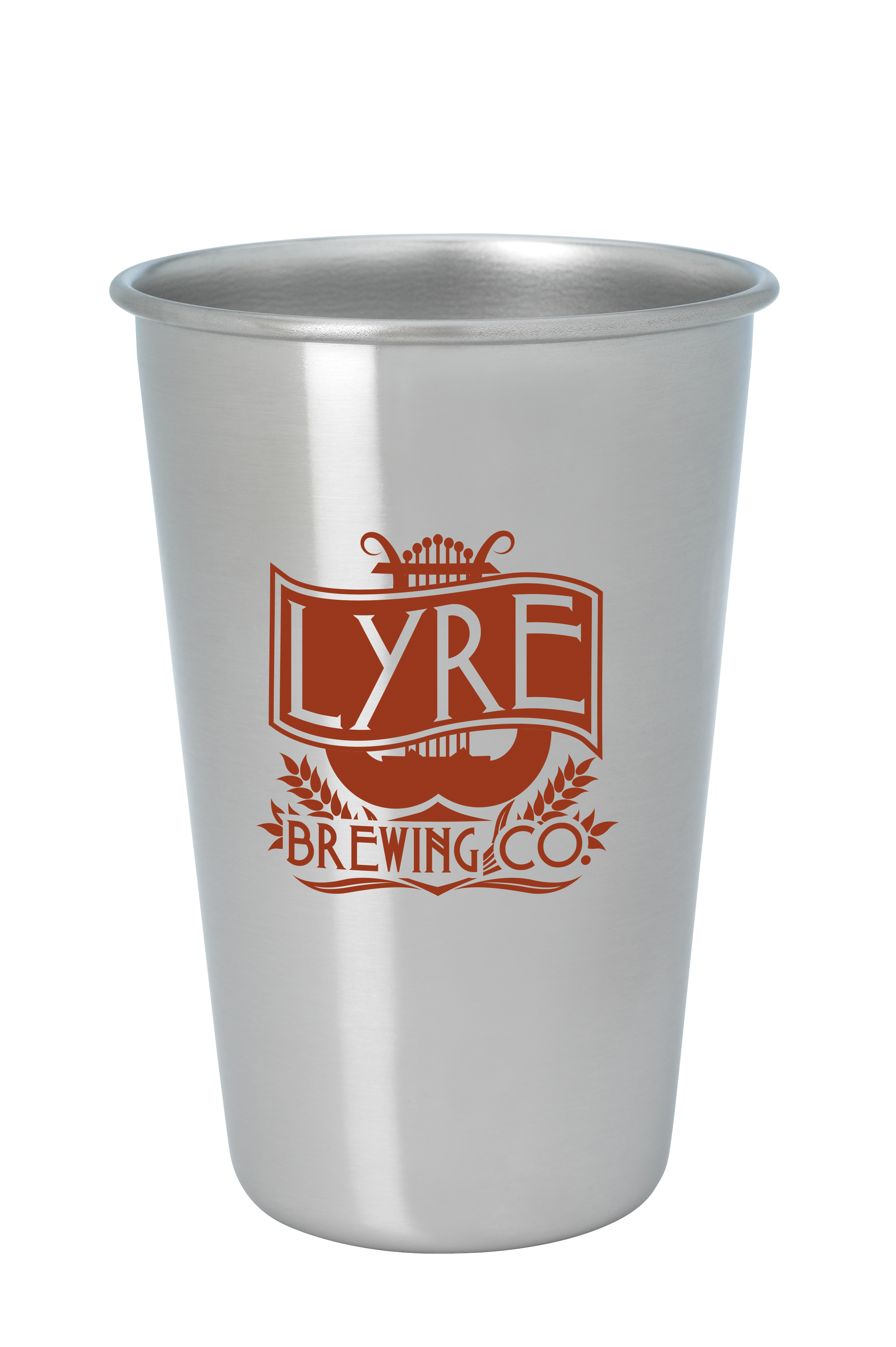 Stainless Pint Glass - 16 oz. 5