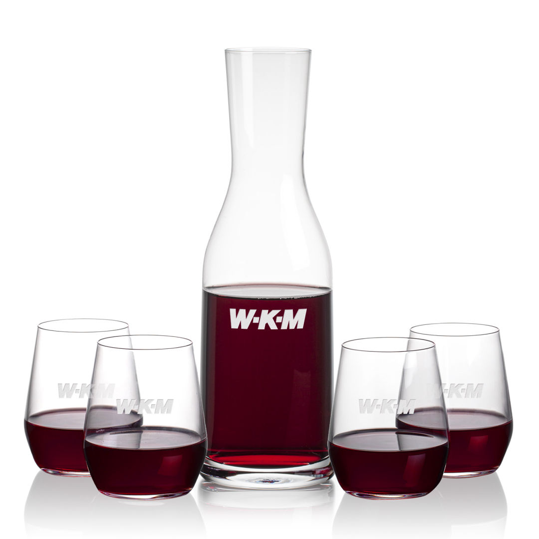 Caldmore Carafe & Germain Stemless Wine 10