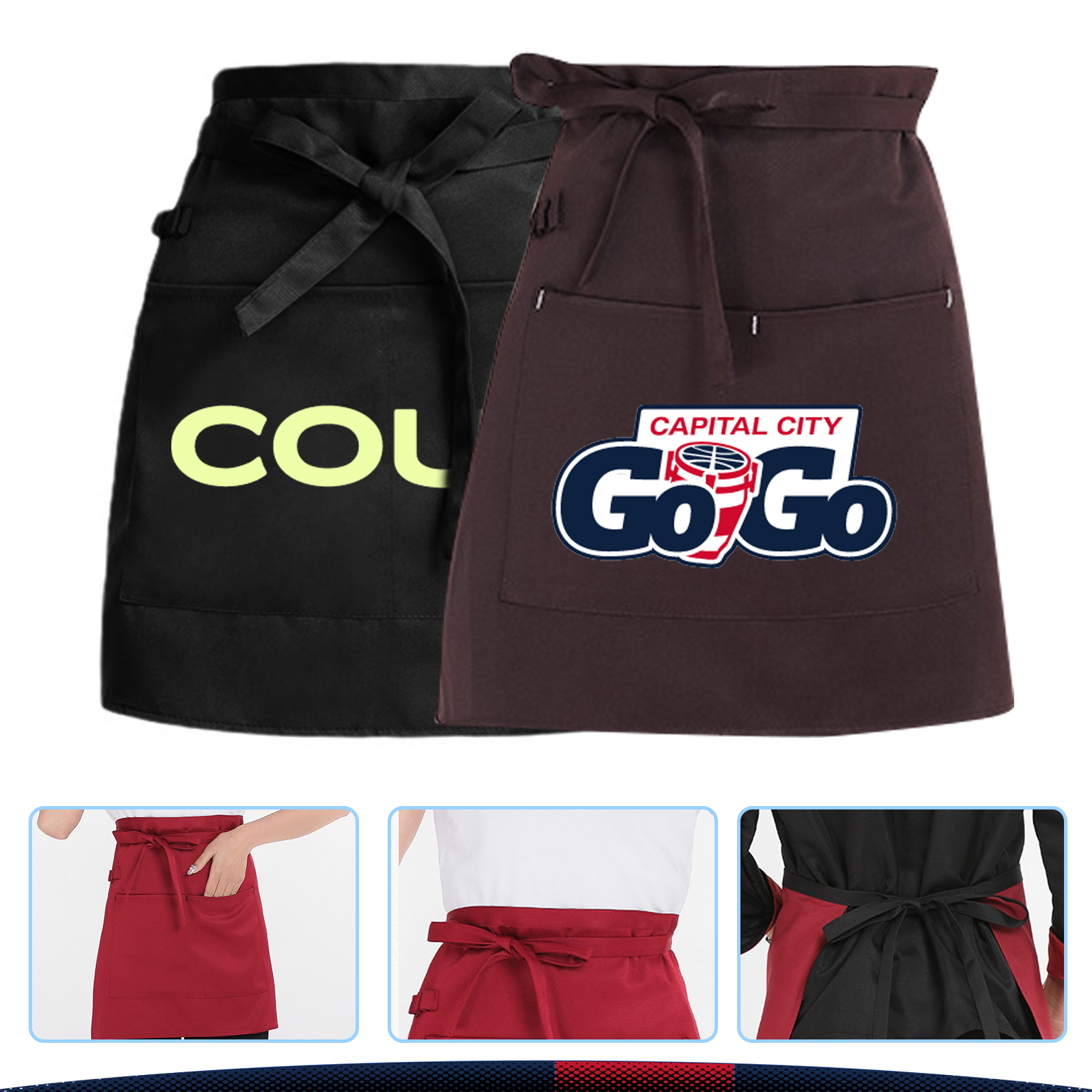 Ultrashort Waiter Half Apron 1
