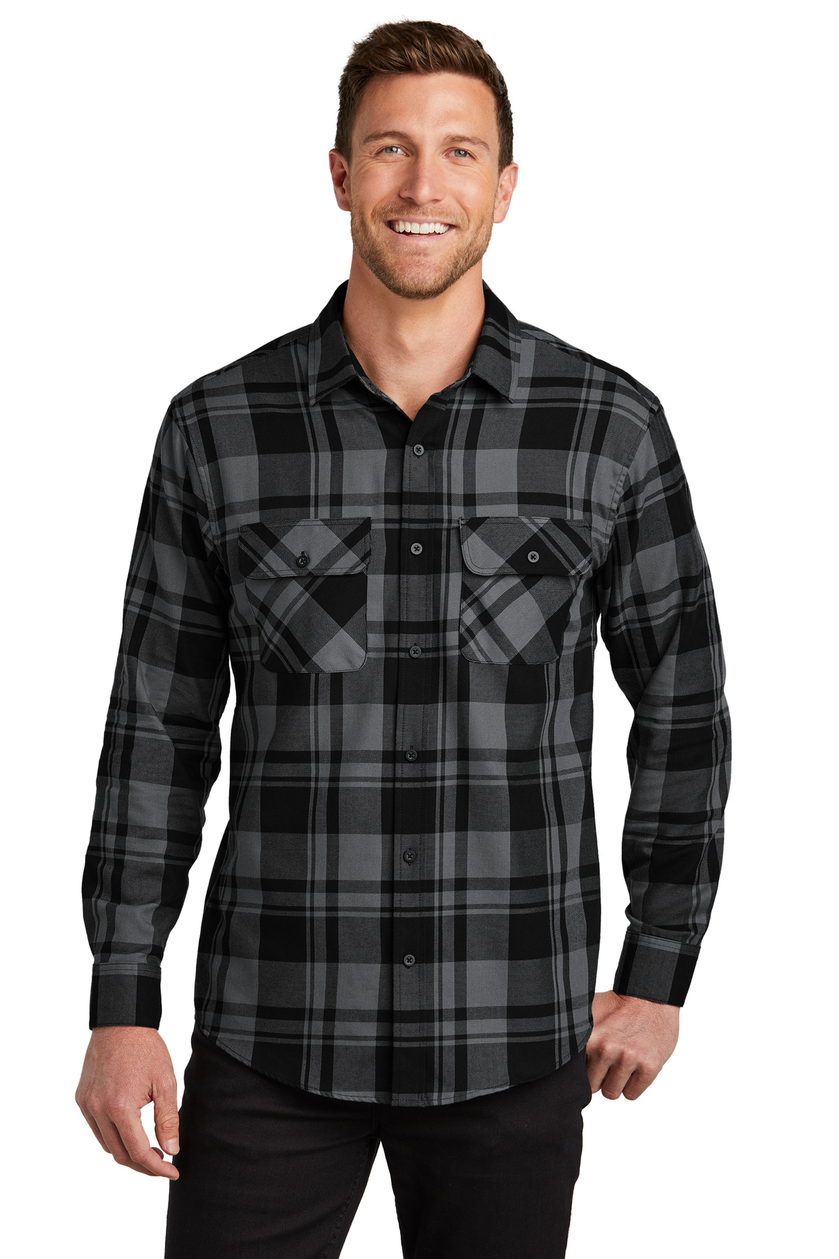 Port Authority Plaid Flannel Shirt. W668 29