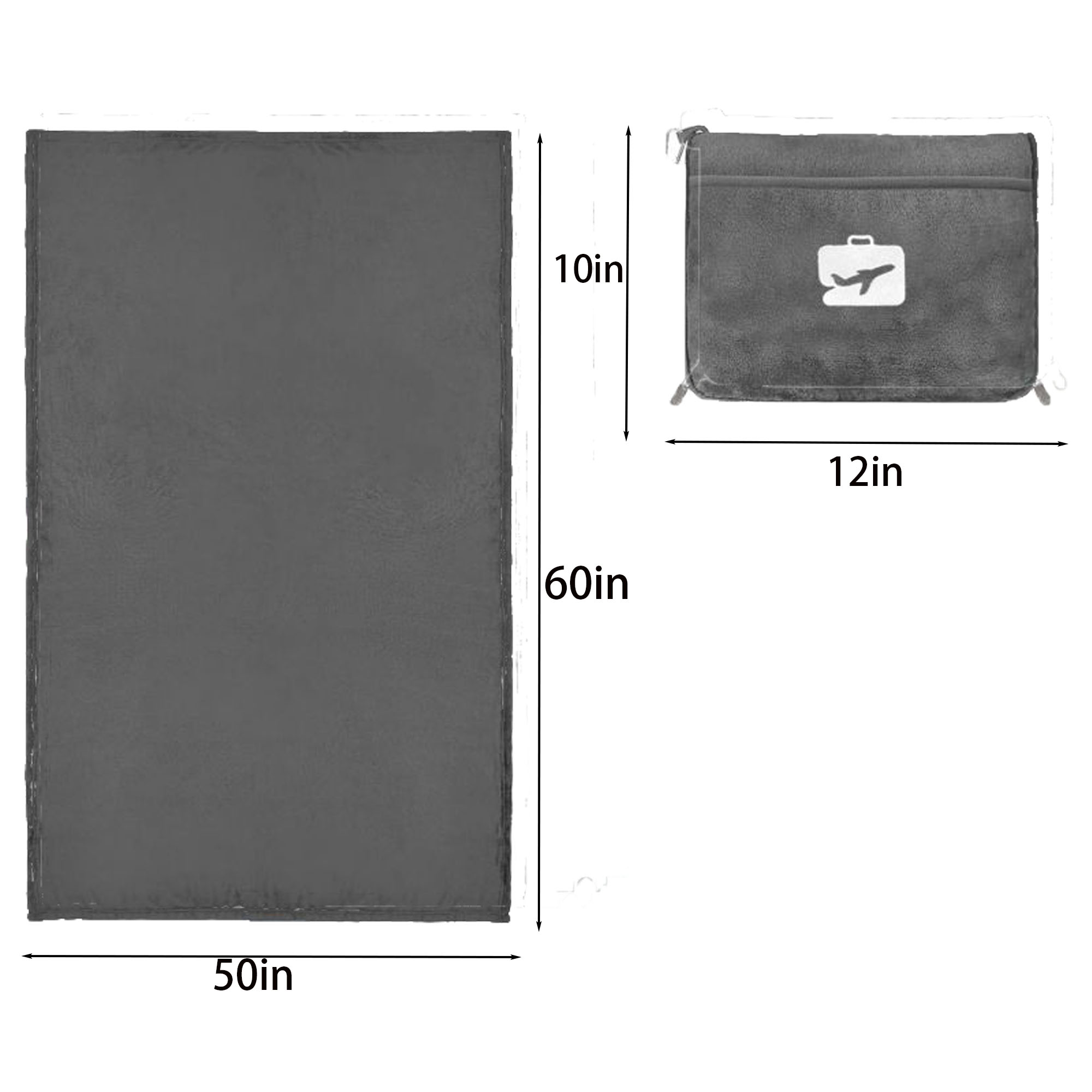 Travel Blanket Detachable for Airplanes 4