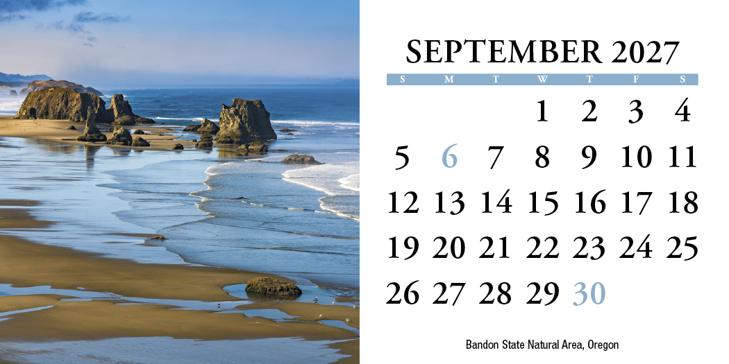 HotLine® Products Scenic America® Desk Tent Calendar 42