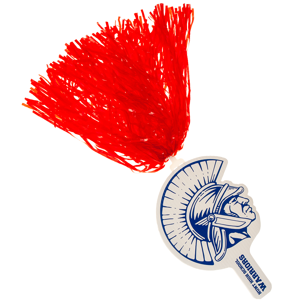 Trojan Mascot Hand Fan, Screen Printed 38
