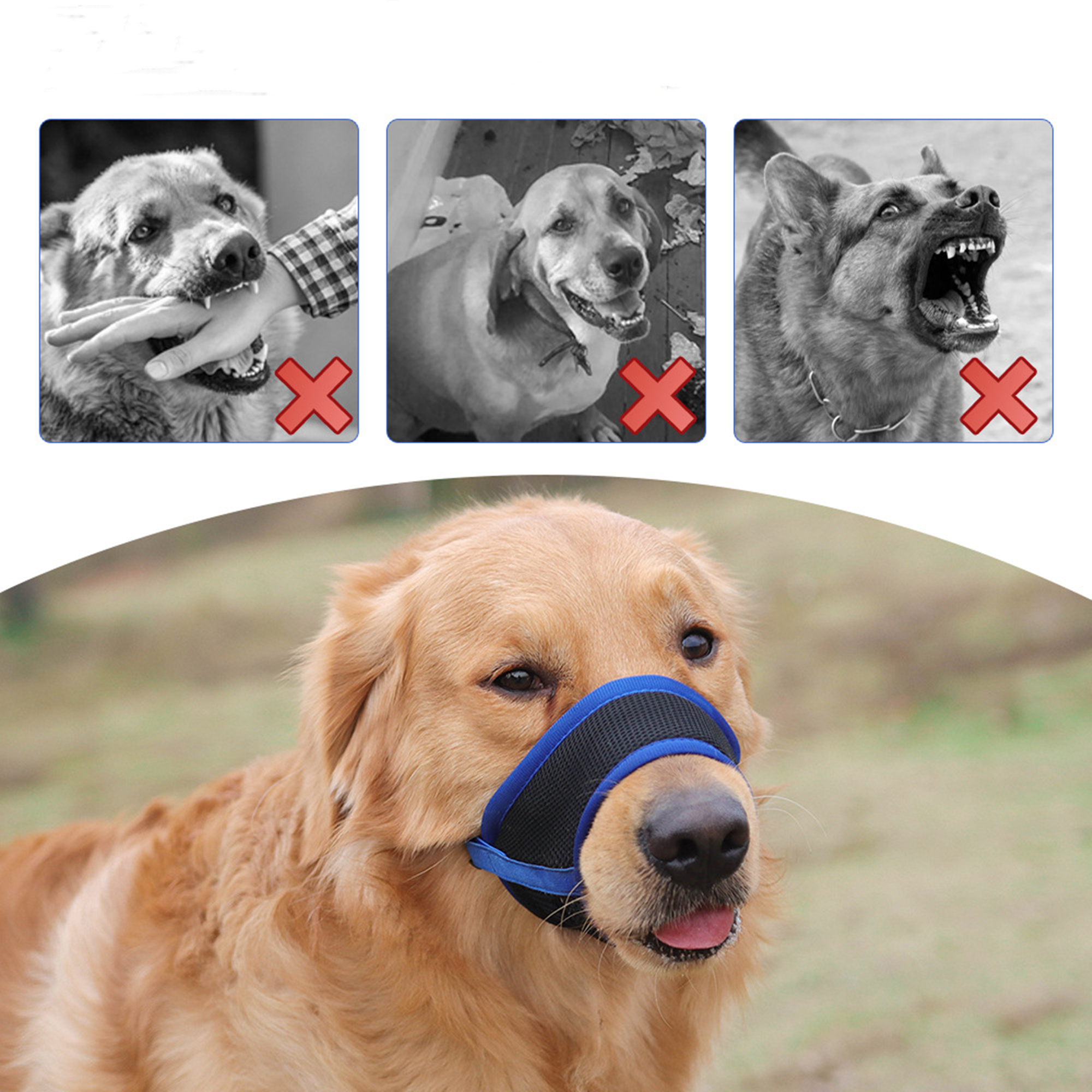 Soft Nylon Dog Muzzle 5