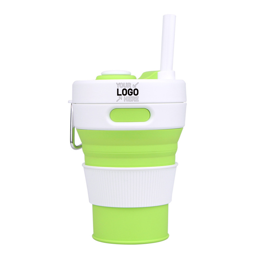 Folding water cup with straw 5