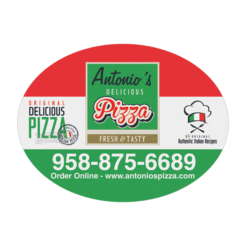 18" x 24" Oval Vehicle Magnet 1