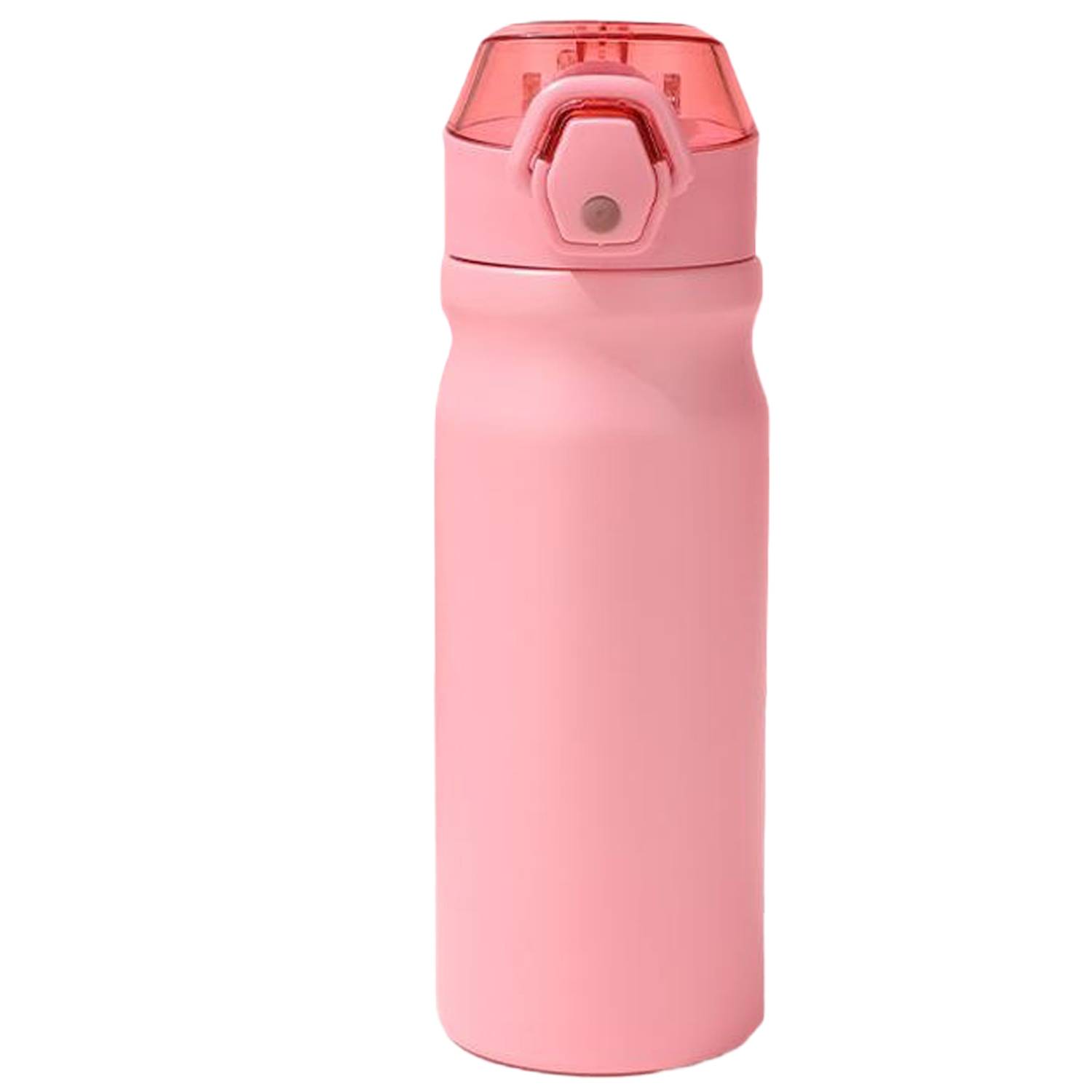 18oz Lockable Lid Stainless Steel Water Bottle w/ Straw 2