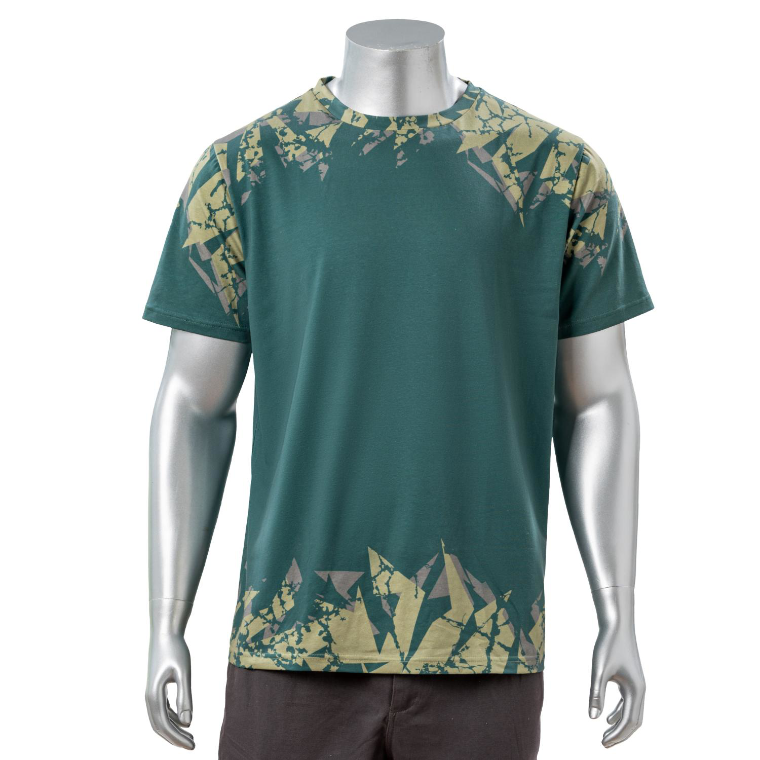 100% Cotton Full Color Reactive Digital Print Men's Short Sleeve T-Shirt - 5.3 oz 6