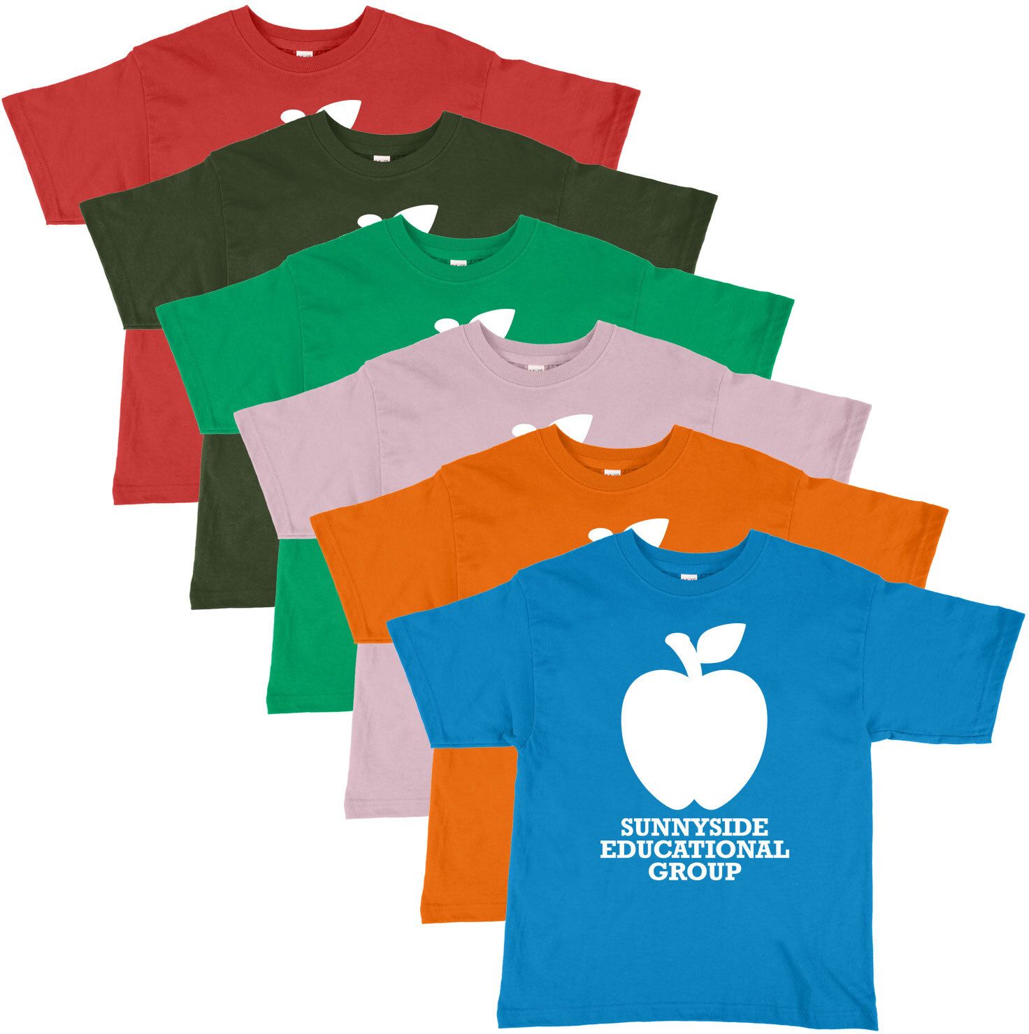 M&o Youth Gold Soft T-Shirt 100% Cotton Screened, custom youth shirt with logo imprint 14