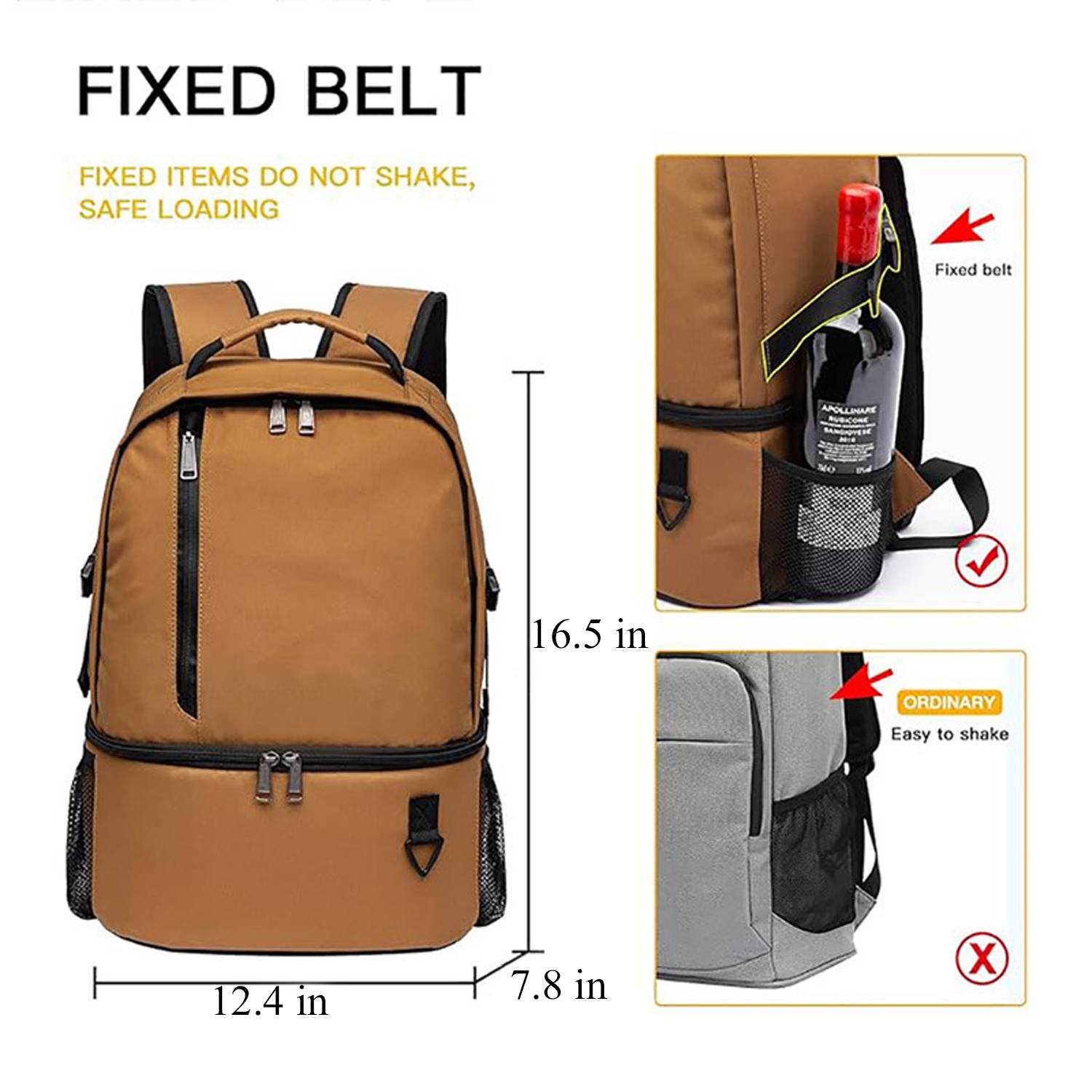 25L Large Capacity Insulated Cooler Backpack for Camping 8