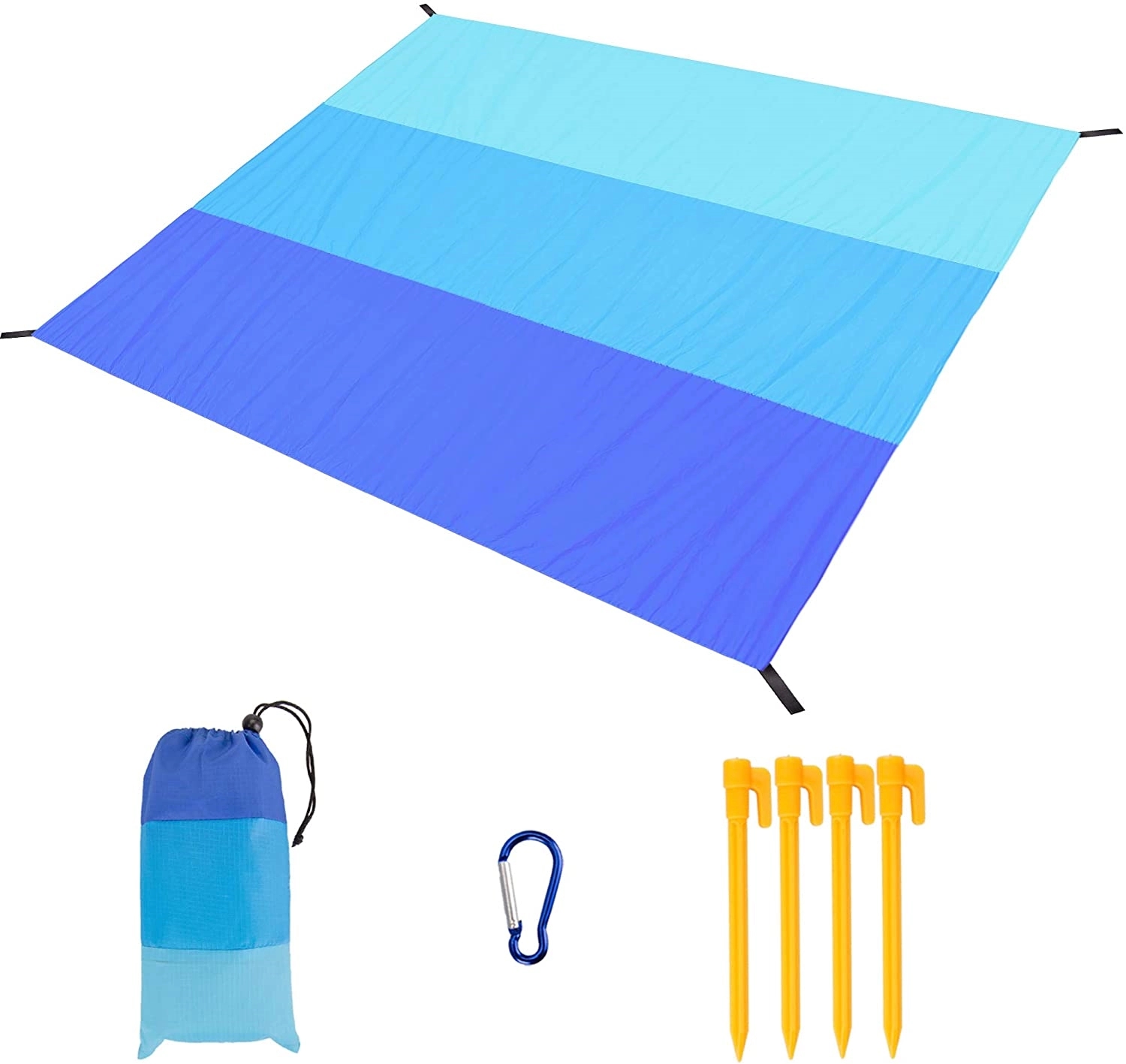 Sandproof Beach Waterproof Picnic Blanket Compact 1
