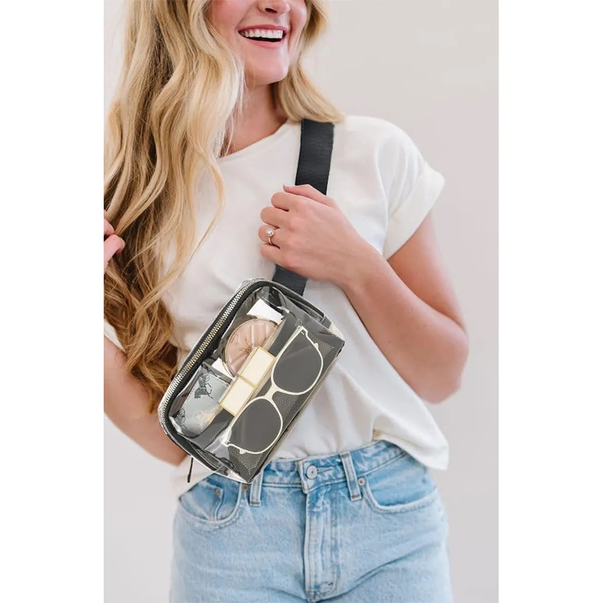 Stadium Approved Unisex Clear Fanny Pack Crossbody Bags 6