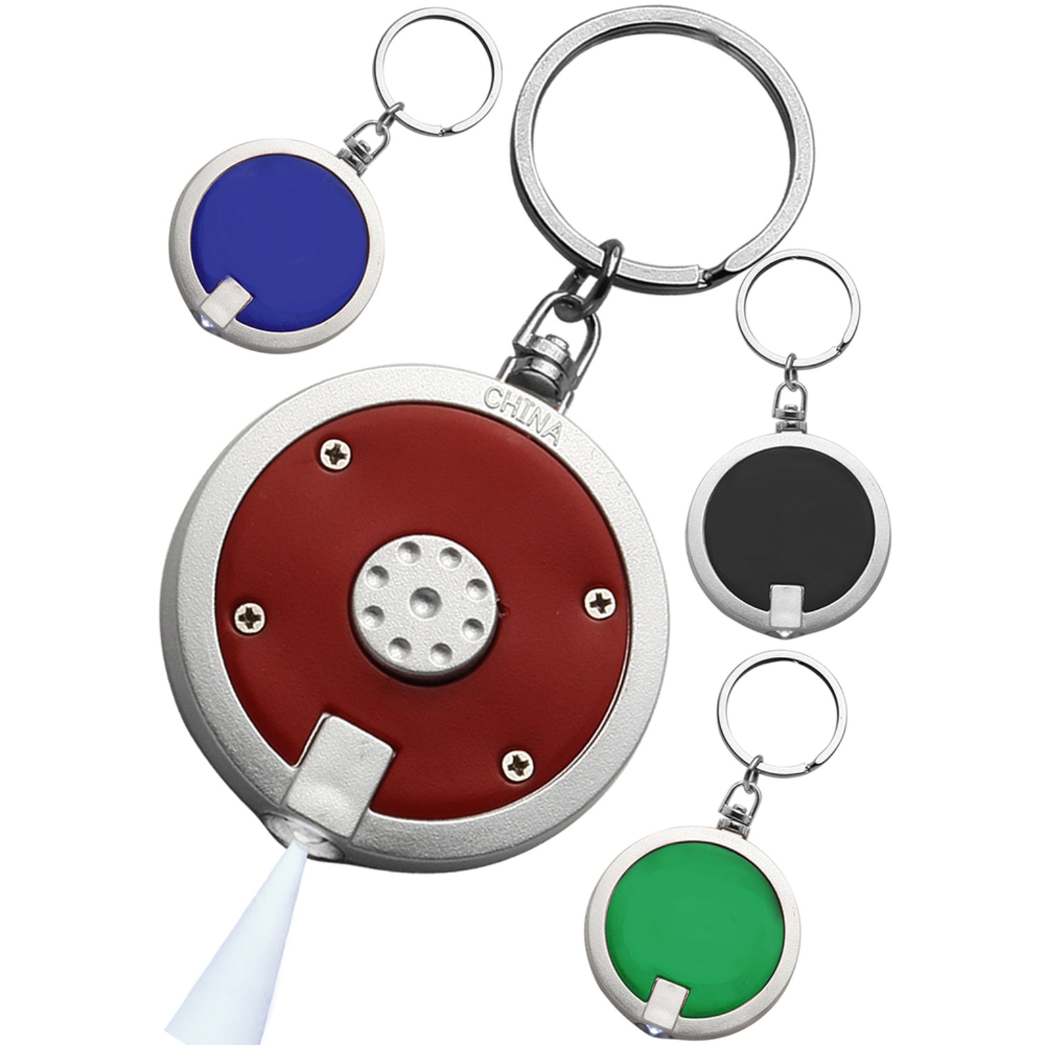 Round LED Light Keychain 6