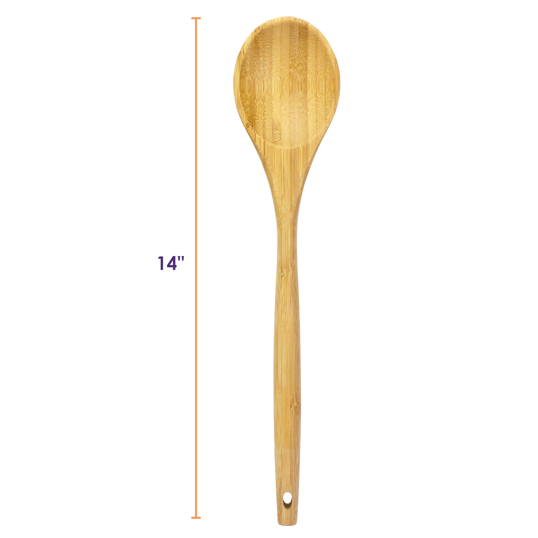 14" Bamboo Spoon Lambootensil 3
