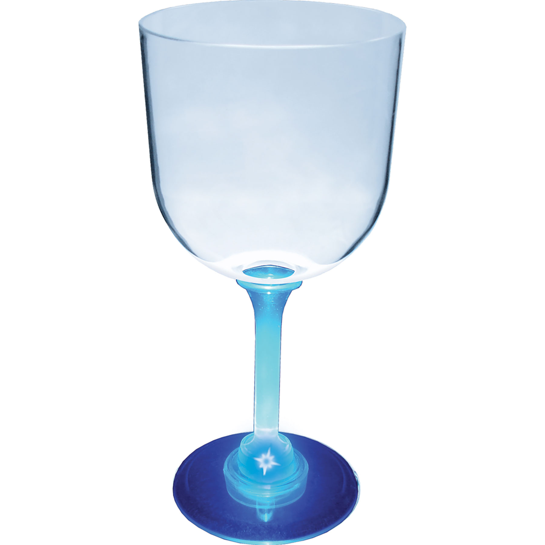14oz Light Up Standard Stem Plastic Wine Goblet 11