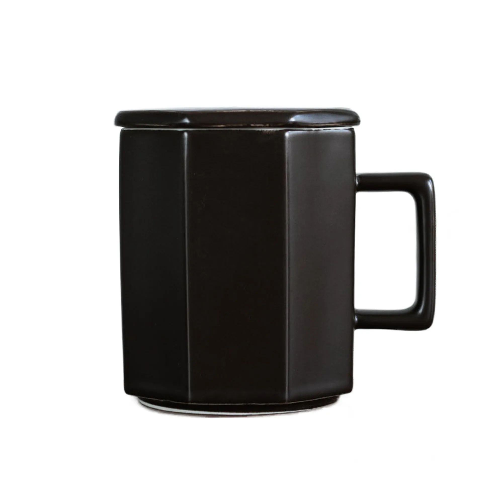 11Oz Elegant Ceramic Mug With Lid 2
