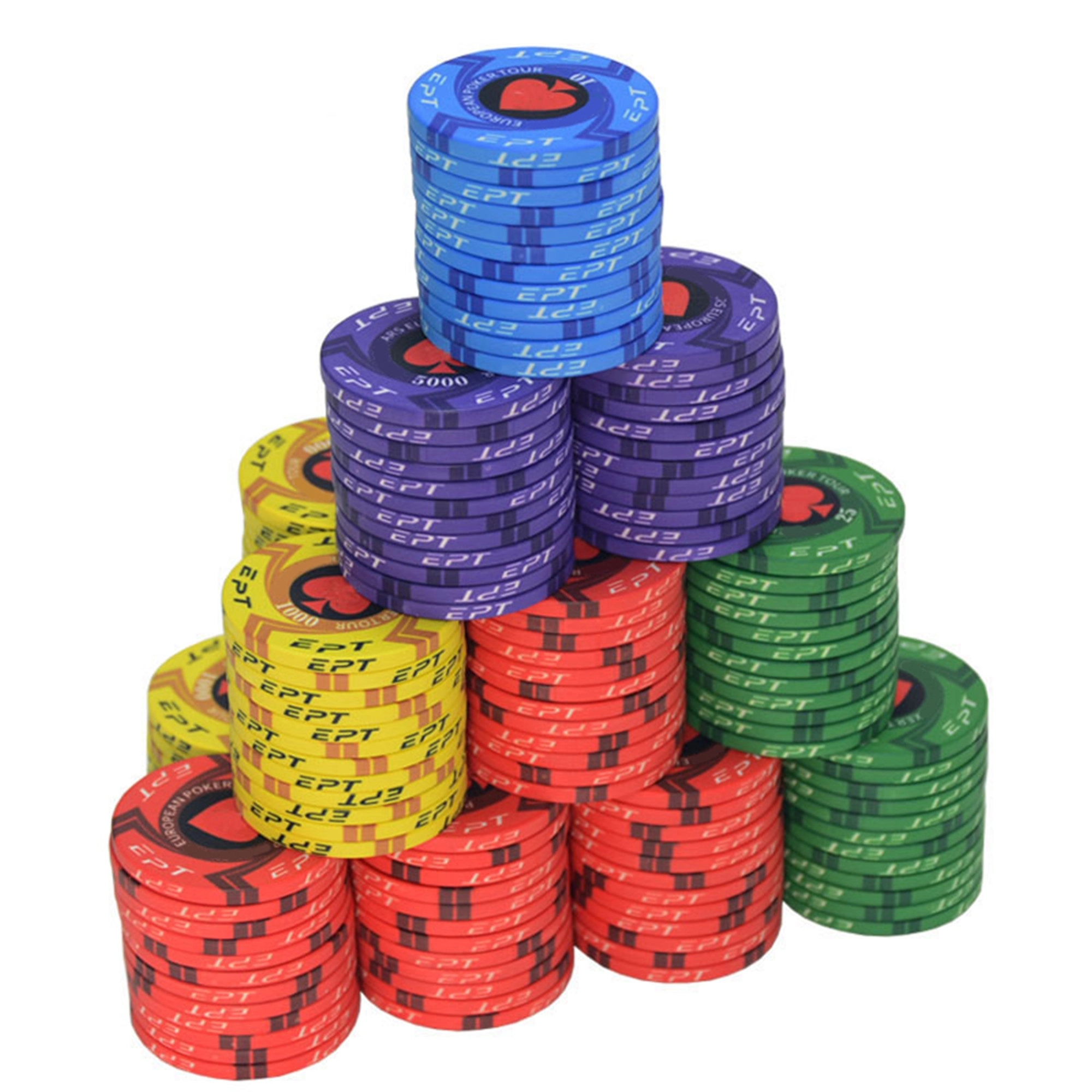 Round poker chips