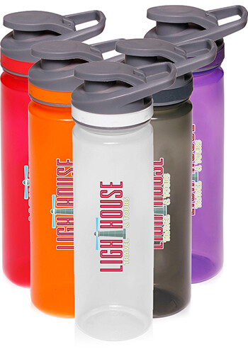 22 oz. Plastic Sports Water Bottles with Flip Lid