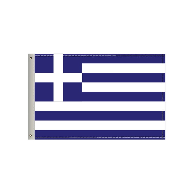 National Flag, Greece, Single-Sided - 36"W x 24"H 2