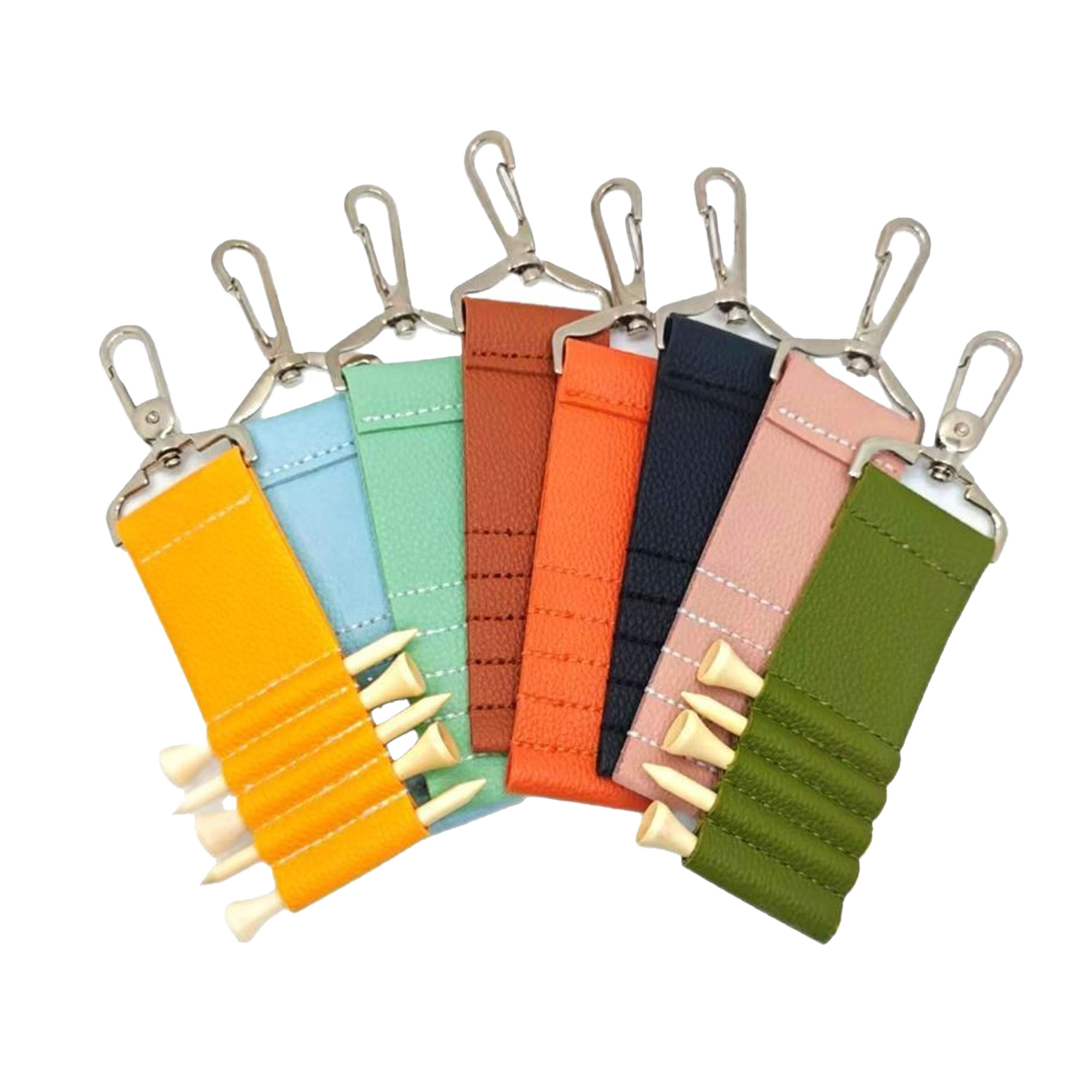 PU Leather Golf Tee Holder Pouch 4