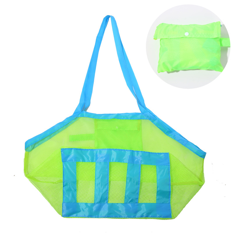 Mesh Foldable Beach Bag For Holding Beach Toys 5