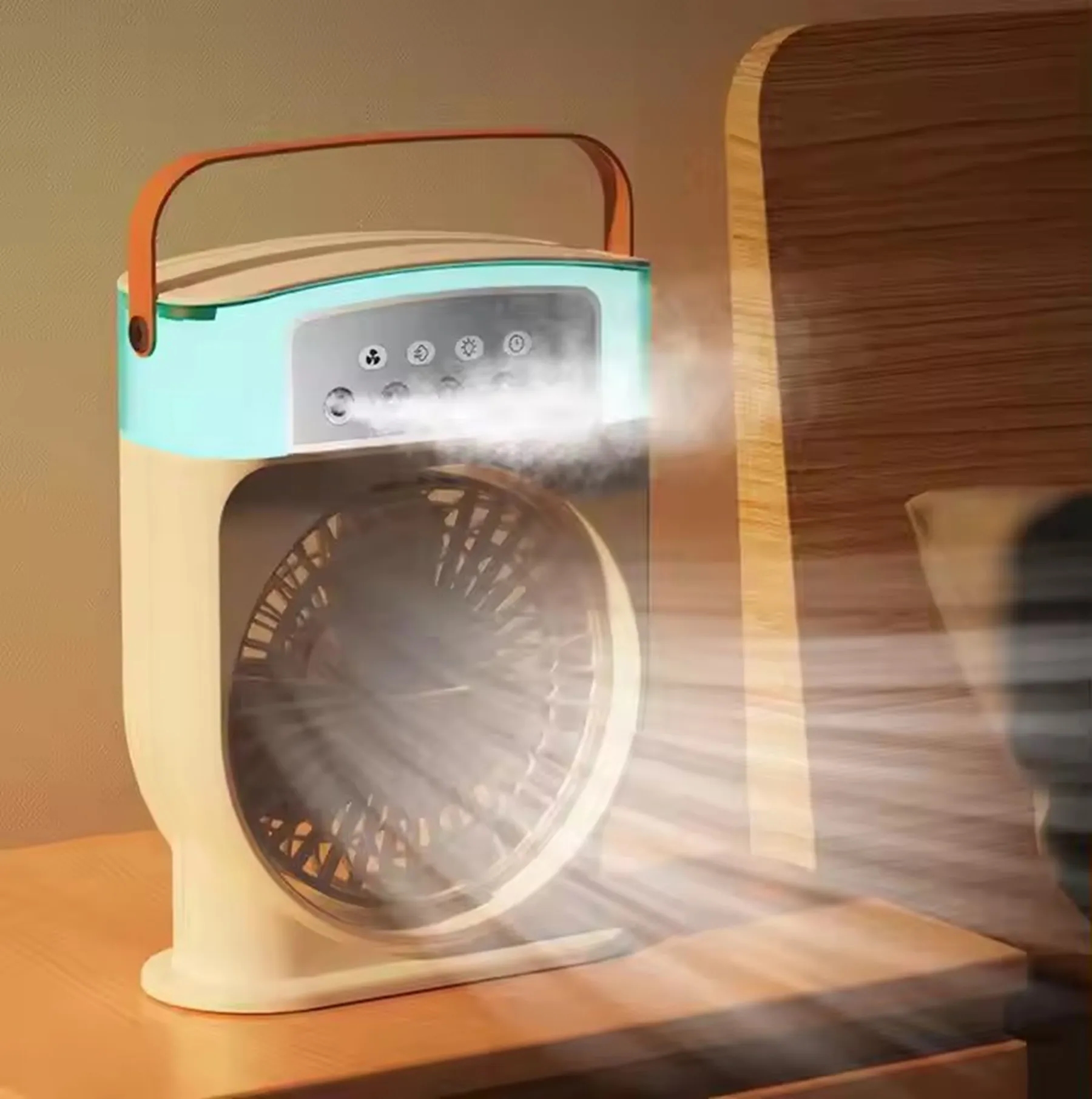 2000 mAh 5-Hole Mist Spray Mini Humidifying Fan 5