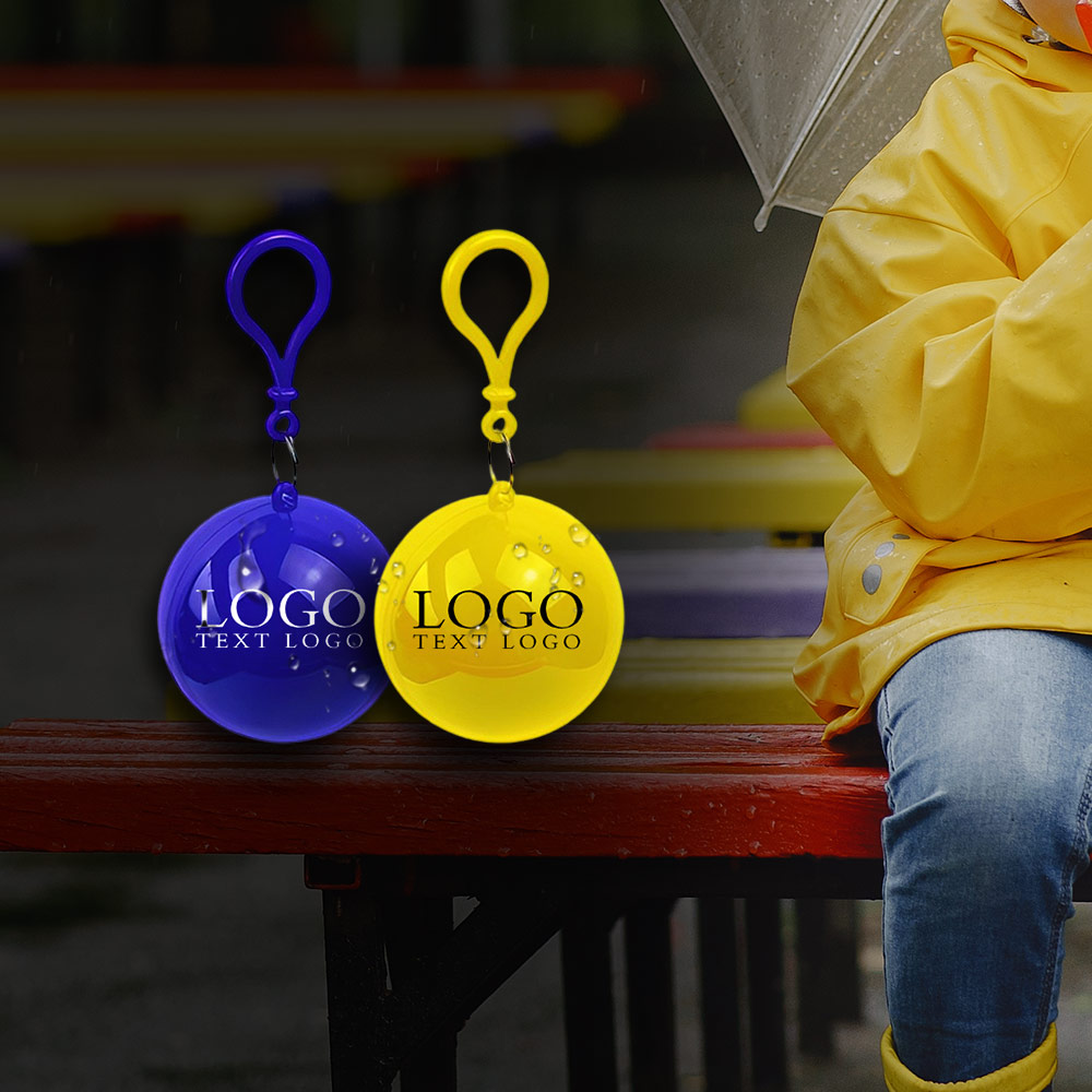 Keychain Ball Poncho Disposable Raincoat 7