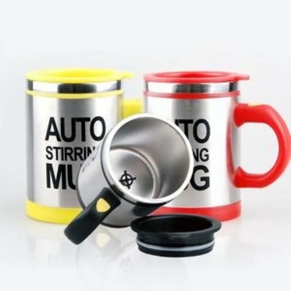14 Oz. Stainless Steel Self Stirring Mug Mixing Cup 5