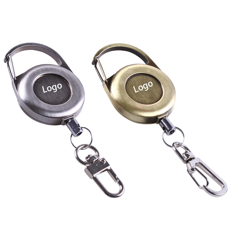 Vintage Design Badge Reel with Key Chain 4